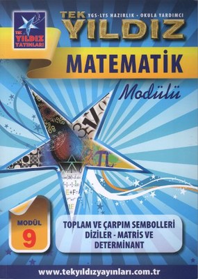 Matematik Modülü 9 - Toplam ve Çarpım Sembolleri Diziler Matris ve Determinant