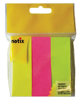 Notix Kağıt Ayraç 3 Renkx100 Yaprak Asmalı 51007230