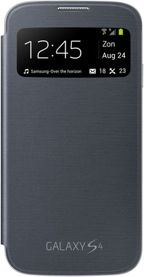 Samsung Galaxy S4 Fonksiyonel Kapaklı Kılıf (Clear Cover) Siyah EF-CI950BBEGWW60904037074002