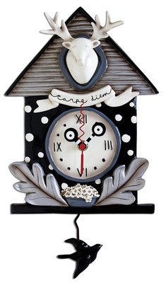 Allen Designs Carpe Diem Noir Clock P1152