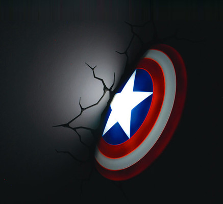 3DLightFX Captain America Kalkanı Gece Lambası