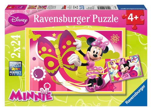 Ravensburger Wd Minnie ile Bir Gün 2x24 Parça Puzzle 090471