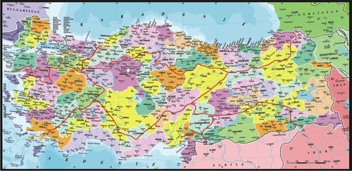 Perre Türkiye Siyasi Harita 1500 Parça 18756