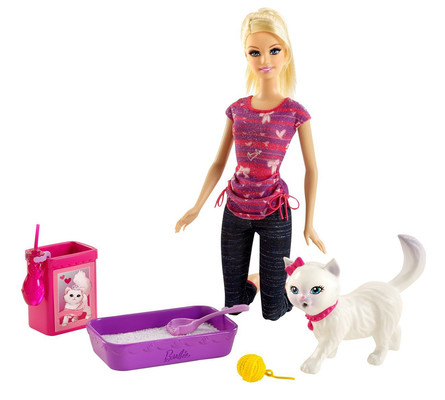 Barbie Barbie'nin Kedisi Tuvalet Egitimi BDH76