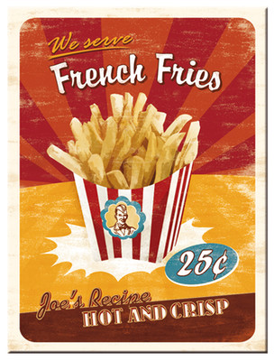 Nostalgic Art French Fries Magnet 6x8 cm 14231