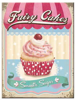 Nostalgic Art Fairy Cakes - Smooth Sugar Magnet 6x8 cm 14286