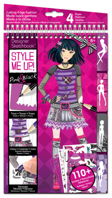 Style Me Up Pembe&Siyah Moda Tasarım Defteri Lty1402