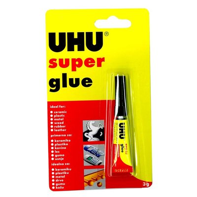 Uhu Super Glue 3 Gr Sıvı Japon Yapıştırıcı Jumbo Paket 12 li Kartela Uhu42400 - 51007214