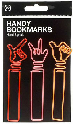 NPW Handy Bookmark - Hand Signals / Eller Kitap Ayraci & Ataç W5486