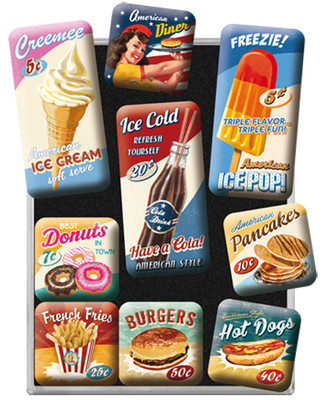 Nostalgic Art American Dinner Magnet Set (9 parça) 83069