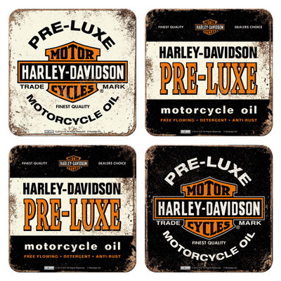 Nostalgic Art Harley  Davidson Bardak Altligi 9x9 cm (4'lü set) 46022
