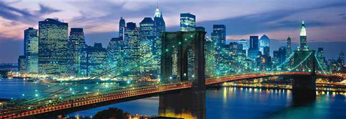 Clementoni 1000 Parça Puzzle Panorama - New York Brooklyn Bridge 39209.4
