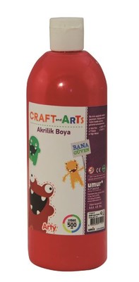 Craft And Arts Akrilik Boya 500Ml Kirmizi U1560-Ki 51008224