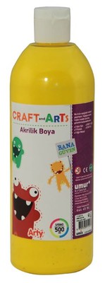 Craft And Arts Akrilik Boya 500Ml Sari U1560-Sa 51008222