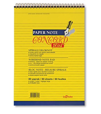 Le Color Concord Plus Bloknot A4 80 Yaprak Çizgili 2012014-1