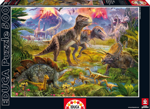 Educa 15969 Dinosaur Gathering 500 Parça Puzzle