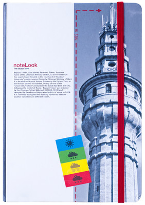 Notelook Towers Of Istanbul Beyazit Kulesi A6 Çizgili
