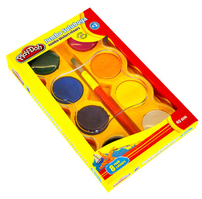 Play-Doh 8 Renk Jumbo Sulu Boya 40 Mm Play-Su005