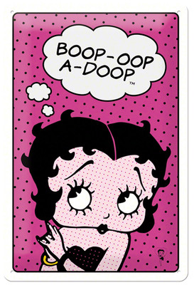 Nostalgic Art Betty Boop Metal Kabartmali Duvar Panosu (20x30 cm) 22183
