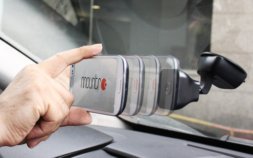 Mountr Glass Set Samsung Galaxy Note 3 Araç İçi Tutucu  Gri -  SK-SCM-N3G