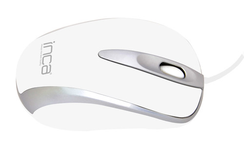 Inca Fascia Seri Usb 1000 Dpi Scroll Kablolu Mouse Beyaz IM-181KB