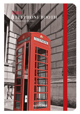 Notelook Red Telephone Booth A5 Çizgili