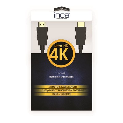 Inca 4K Ultra HD 3D HDMI 1.8 m Altın Uçlu Speed Kablo