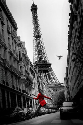 Pyramid International Maxi Poster - Paris - Red Coat