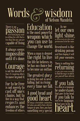 Pyramid International Maxi Poster - Words Of Wisdom Nelson Mandela