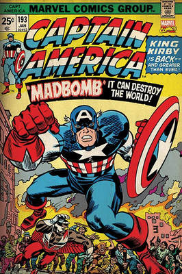 Pyramid International Maxi Poster - Marvel Retro - Captain America-Madbomb