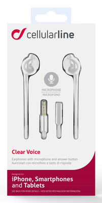 Cellular Line  Stereo Mikrofonlu Kulaklık Beyaz (3.5mm)