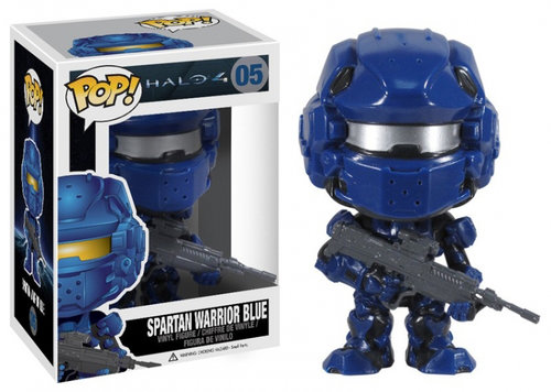 Funko Spartan Warrior POP Halo 4 Blue/Red