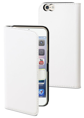 Muvit Slim Folio Kapaklı iPhone 6 Kılıf ve Standı (Beyaz) 23057