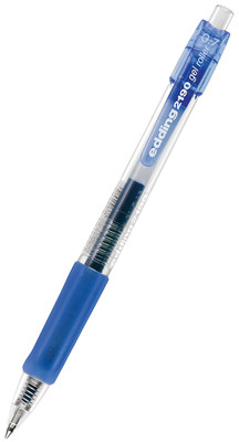 Edding 2190 Jel Üstten Basmalı 0.7 mm Roller Mavi Kalem