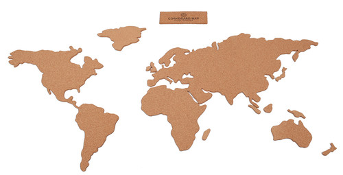 Luckies Corkboard Map/Dünya Haritası Mantar Pano LUKCM