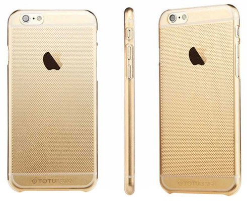  TOTU Air series iPhone6 Plus PC case Transparent Gold