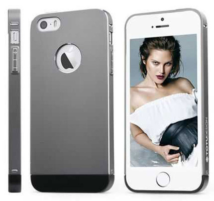 TOTU Knight II Series PU case for iPhone 5/5S  Grey/Black