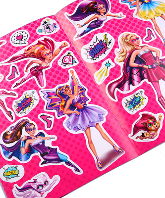 Barbie Prenses'in Süper Gücü - Göz Alıcı Kahramanlar - Çıkartmalı Boyama Kitabı