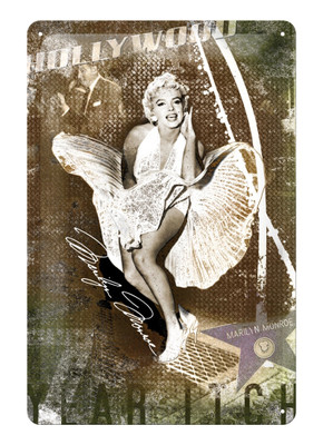 Nostalgic Art Marilyn Monroe Subway Grate Metal Kabartmali Duvar Panosu 22106