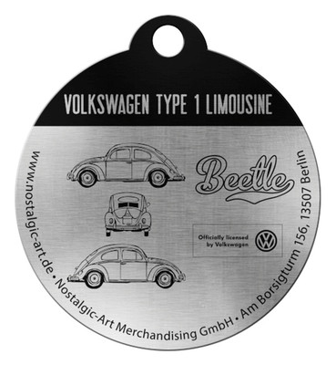 Nostalgic Art VW Beetle Yuvarlak Anahtarlik 48003