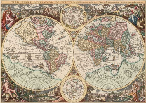Art Puzzle Dünya Haritasi World Map 4631 1500 Lük