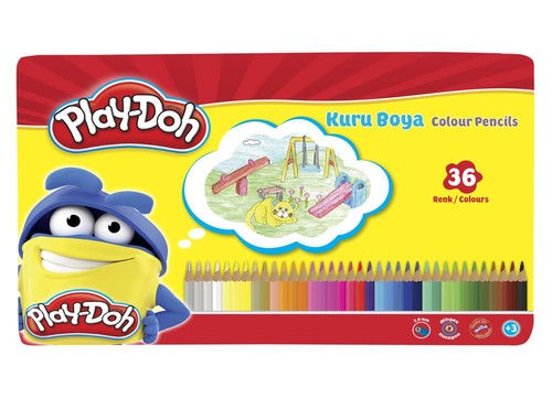 Play-Doh 36 Renk Kuru Boya Teneke Kutu PLAY-KU015
