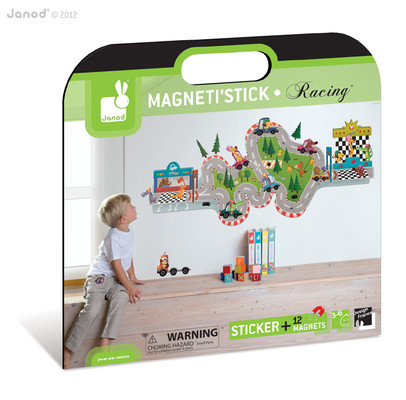 Janod Magneti'Stıck - Magnetli Dekoratif Duvar Sticker - Racing J02847