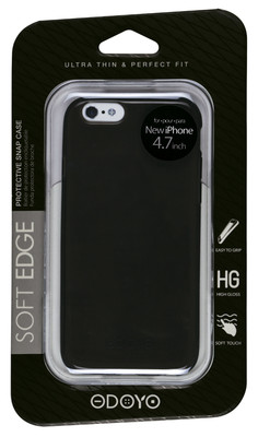 Odoyo Soft Edge Protective Snap Case For iPhone 6 Graphite Black PH 3301 GB