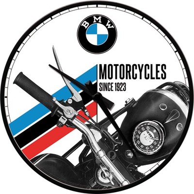 Nostalgic Art BMW - Motorcycles Since 1923 Yuvarlak Metal Duvar Saati (31 cm) 51067