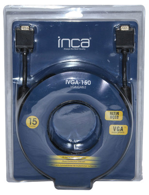 Inca 5 m VGA Altın Uçlu Blister Kablo