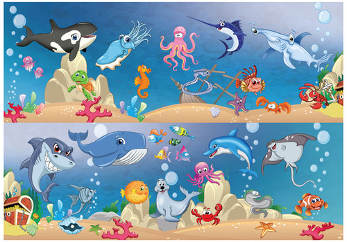Kirkpabuç E.Puzzle Deniz Hayvanlari / Sea Animals 22 Parça 6116