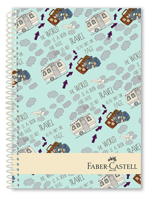 Faber-Castell Seyahat Sert Kapak Seperatörlü 120 Yaprak