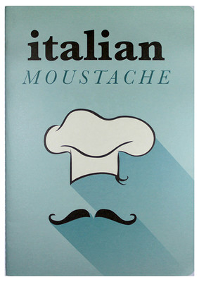 Conteiner Book Italian Moustache Karton Kapak Çizgisiz Defter
