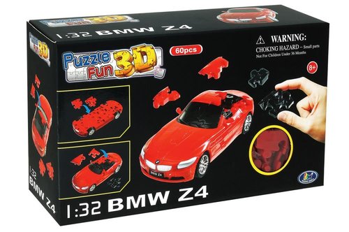 Mey 3D Puzzle 1:32 Bmw Z4 Red Solid 57080